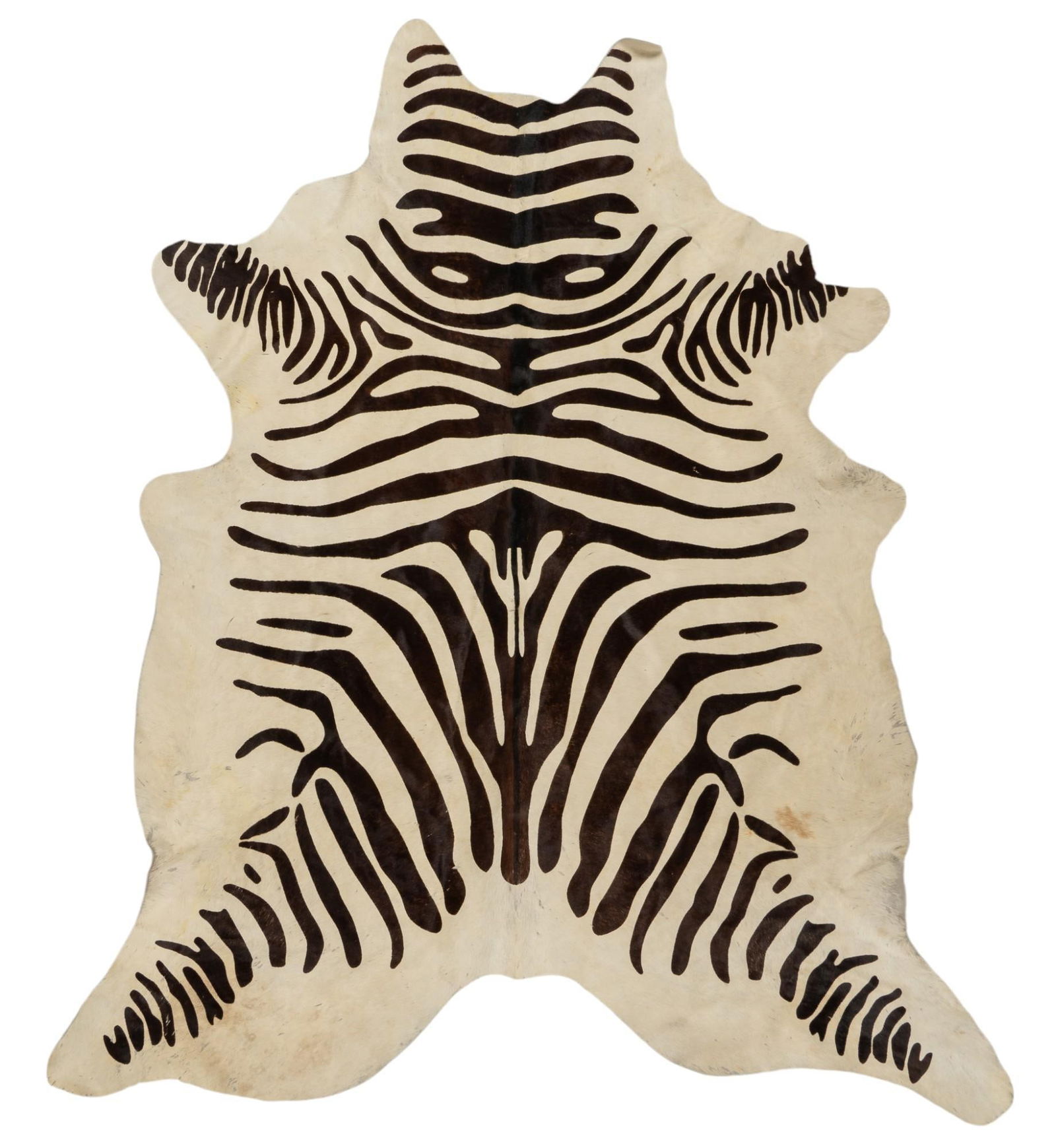 Zebra Print Cowhide Rug (1 of 5)