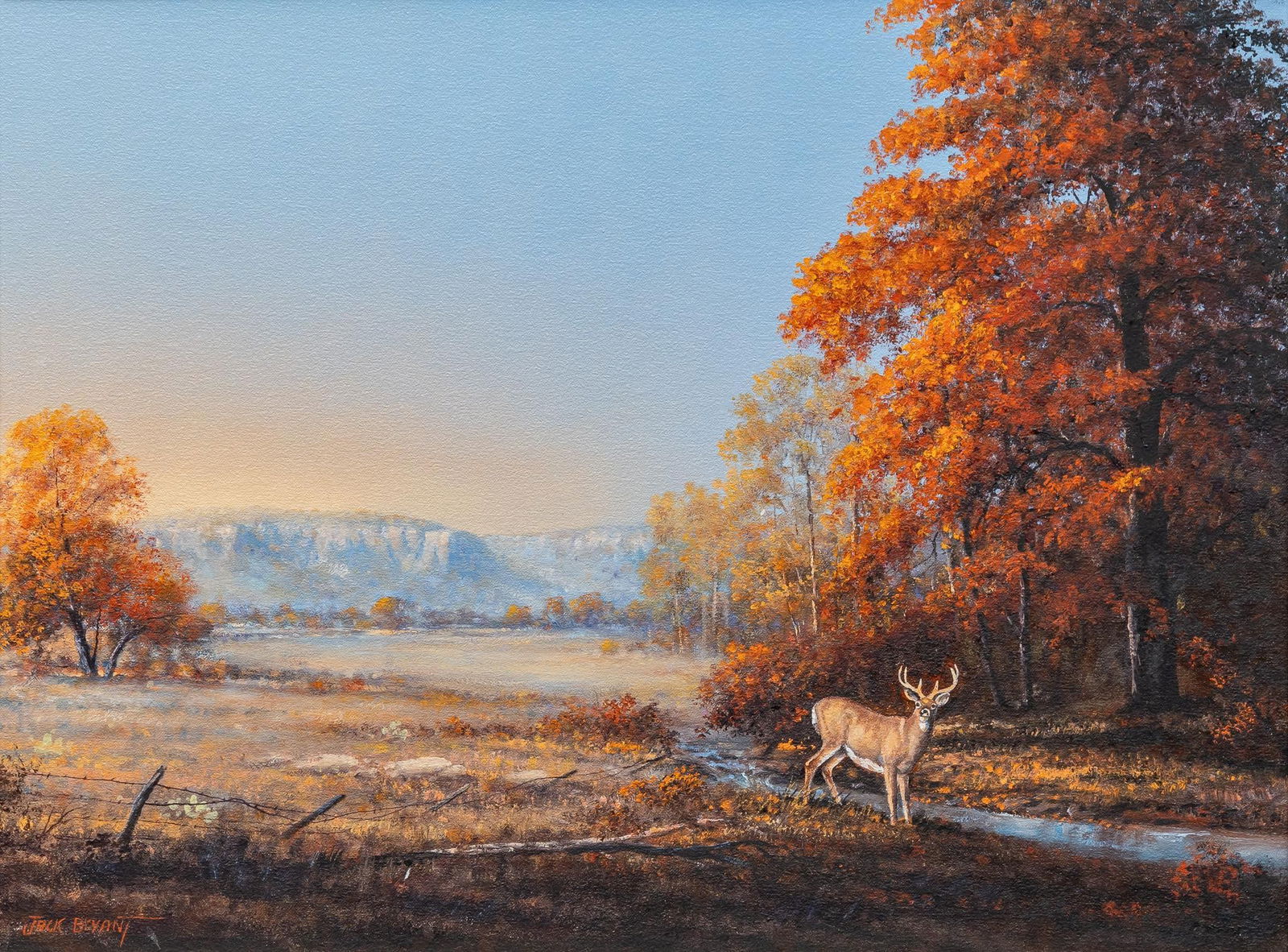 Jack Bryant, Sr., Landscape with Whitetail Buck (1 of 5)