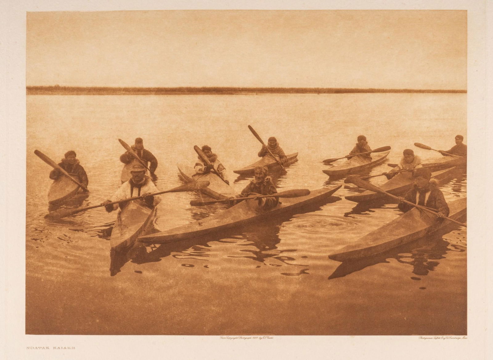 After E. S. Curtis, "Noatak Kaiaks" (1 of 5)