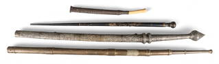 (3) Asian Exotic Weapons and Ceremonial Staff