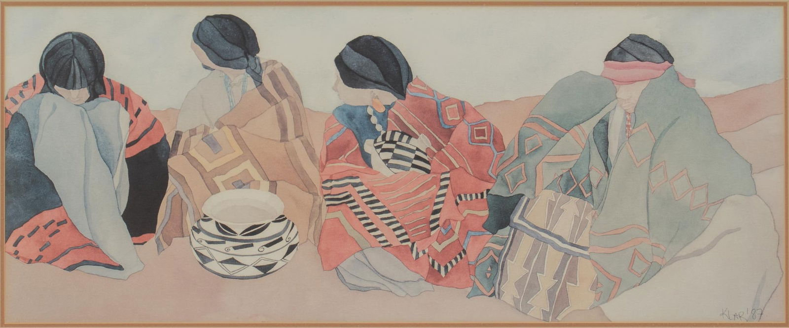 Native American Offset Lithograph (1 of 5)