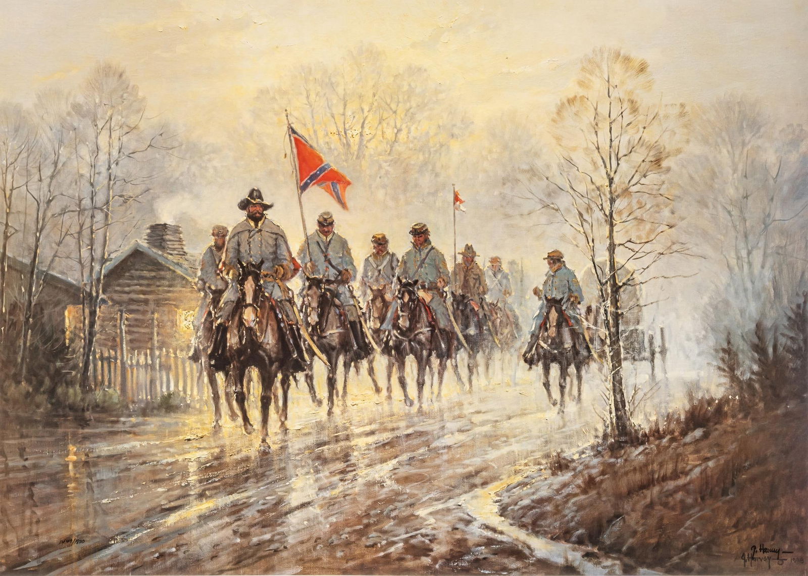 G. Harvey, "Jeb Stuart's Return", Lithograph (1 of 7)