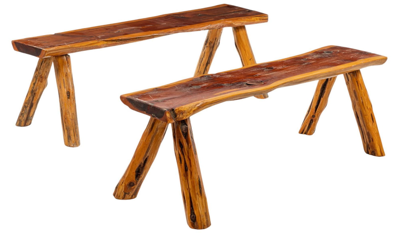 Pair of Cedar Benches (1 of 8)