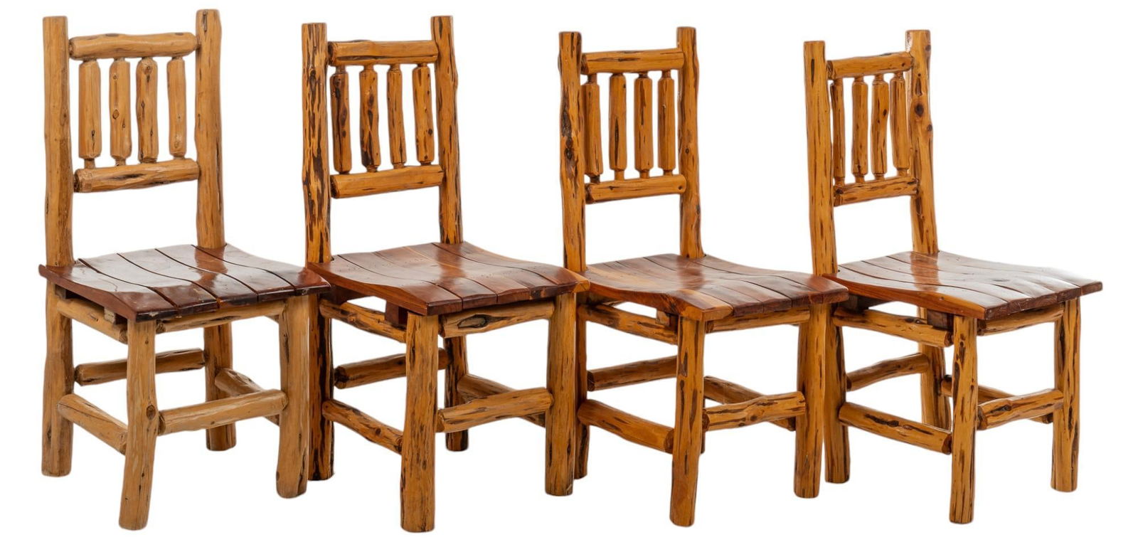 Set of (4) Live Edge Dining Chairs (1 of 8)