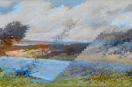 Robert Wood, Bluebonnet Landscape