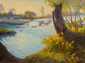 Julian Onderdonk, "Late Afternoon on the San Marcos River"
