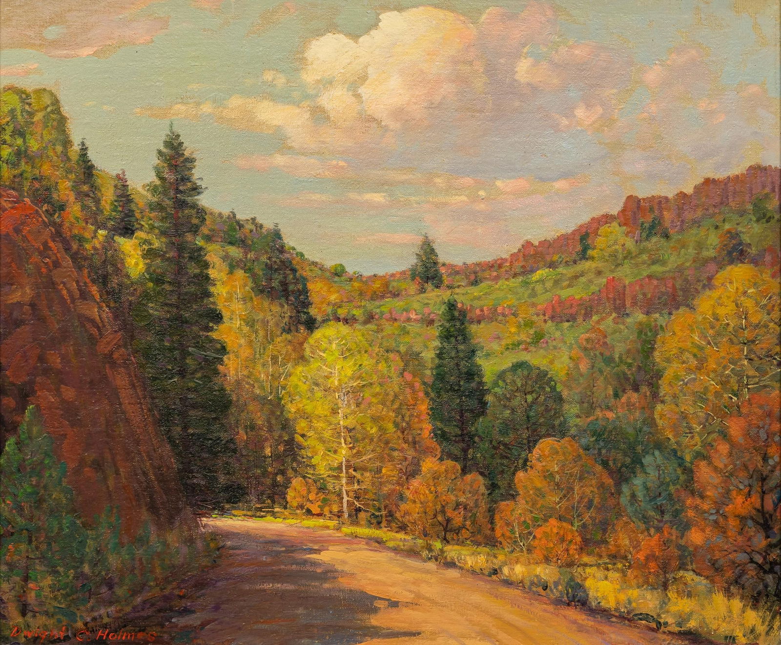 Dwight Clay Holmes, "Maples in Schnedley Pass, Arizona" (1 of 6)