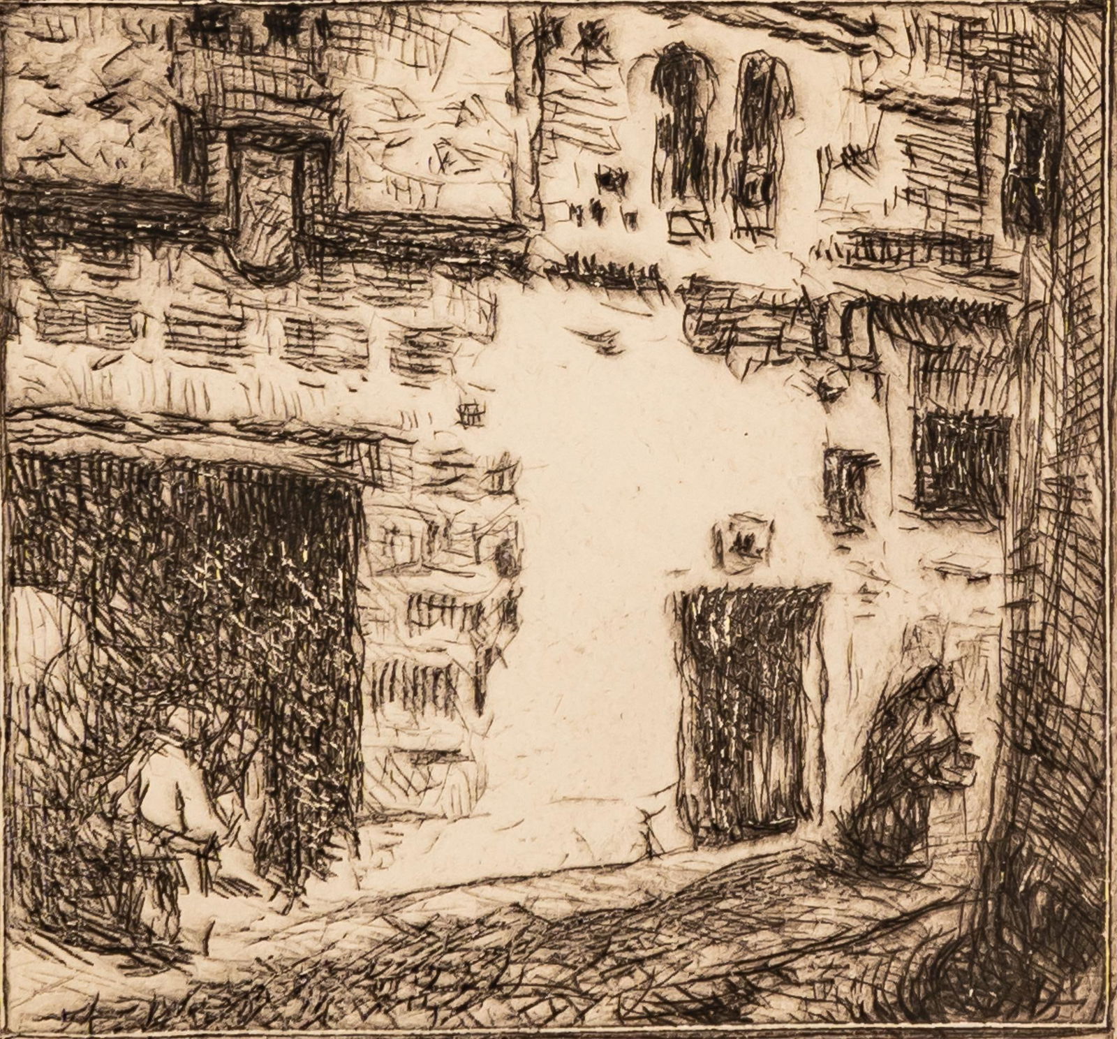 Jose Arpa, Spanish Facade Etching (1 of 6)