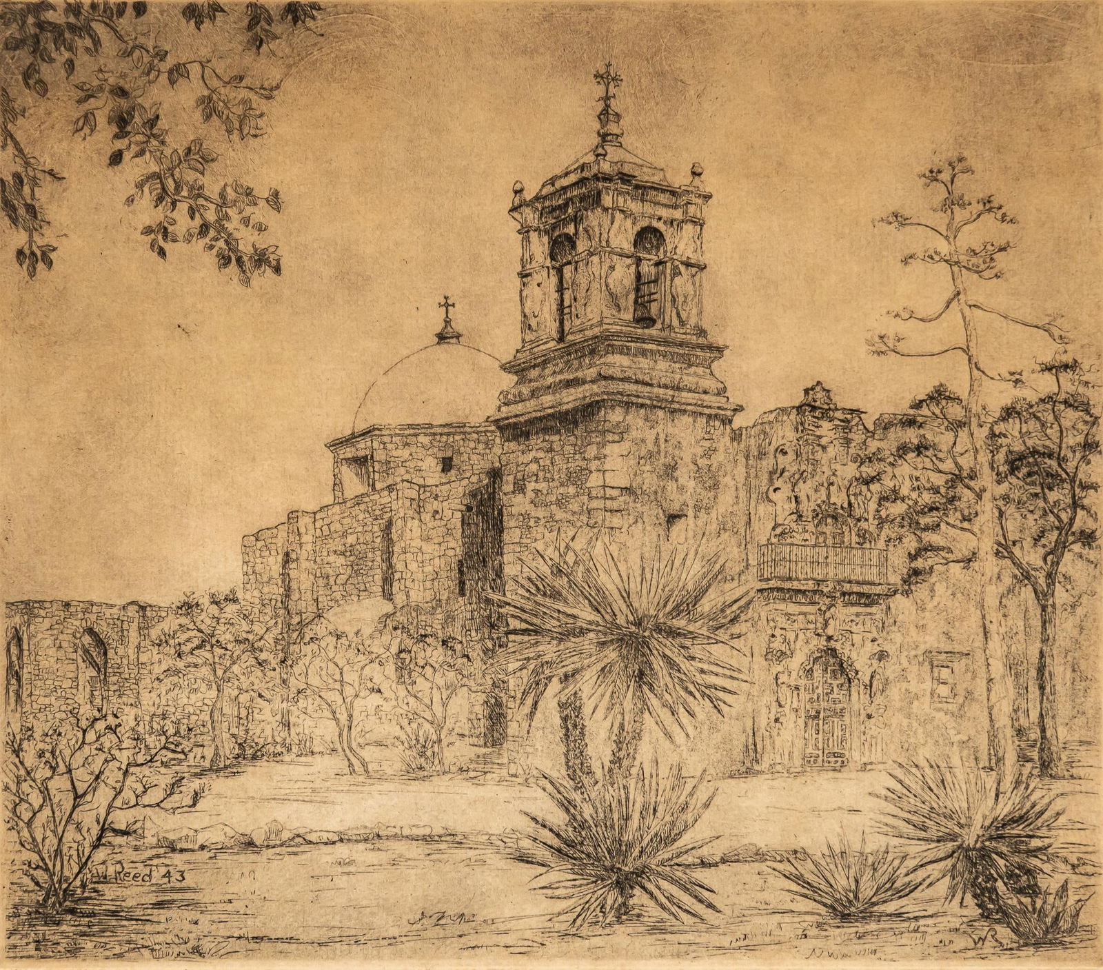 Willie Reed Rowe, "San Jose Mission" (1 of 5)