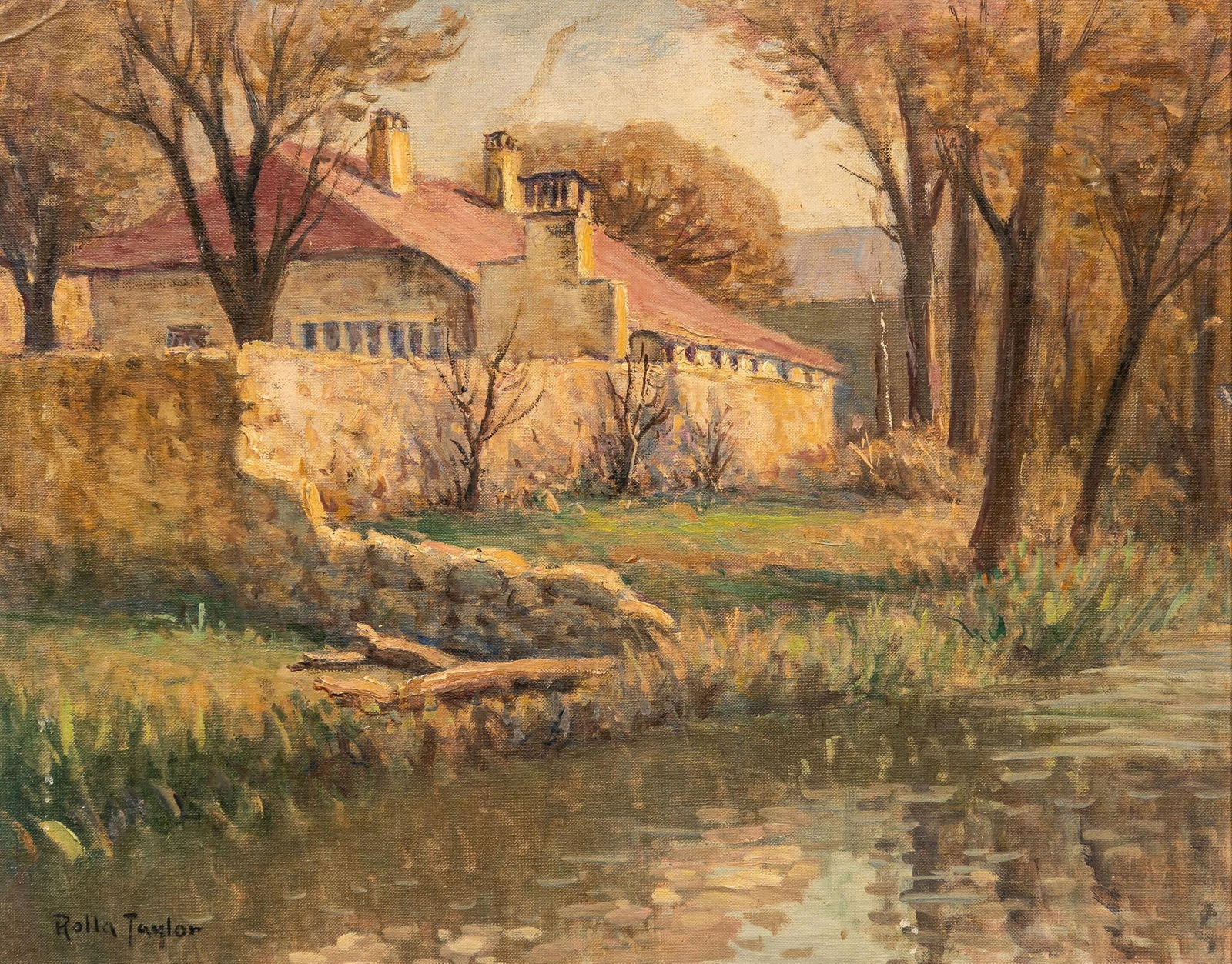 Rolla Sims Taylor, "Twohig House on Old San Antonio River" (1 of 5)