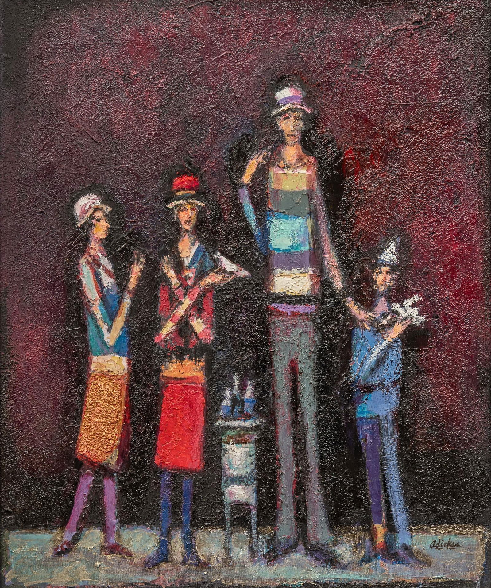 David Adickes, "Light Blue Stage", 2015 (1 of 5)