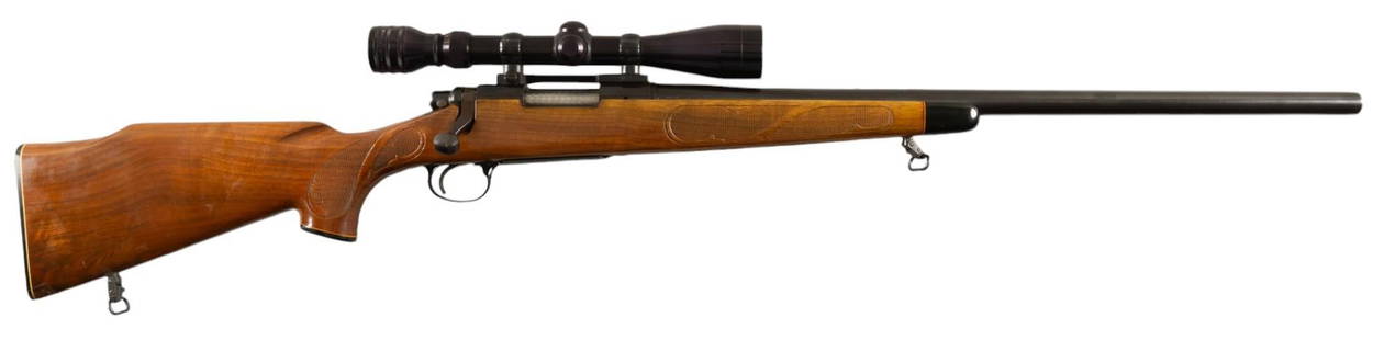Remington 700 6mm Rem Bolt Action Rifle: Serial: 6244110 Manufacturer: Remington Arms Co. Inc. Model: 700 Caliber: 6mm Rem Barrel length: 24 in. OAL: 43.75 in. Condition: Good; wood stock has moderate handling marks; barrel &