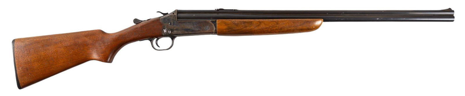 Savage Model 24 22 LR/410 O/U Combination Gun: Serial: NSN; Manufacturer: Savage Arms Corporation Model: 24 Caliber: 22 LR / 410 Bore Barrel length: 24 in. OAL: 38.5 in. Condition: Good; stock & forend have light wear & handling marks; bar