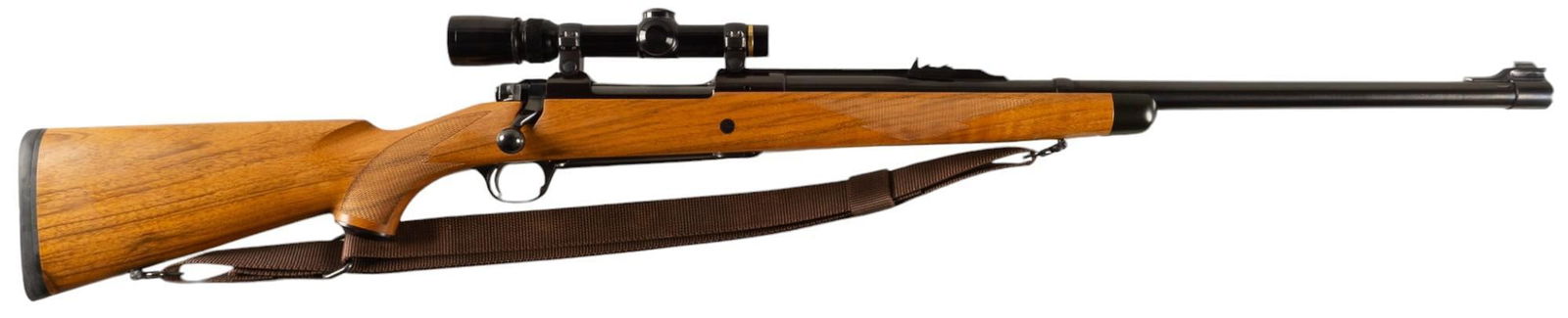 Ruger M77 Magnum 416 Rigby Bolt Action Rifle W/ Leupold Scope: Serial: 780-66325 Manufacturer: Sturm, Ruger & Co. Model: 77 Magnum Caliber: 416 Rigby Barrel length: 24 in. OAL: 45.5 in. Condition: Very Good; wood stock has very light handling marks on left si