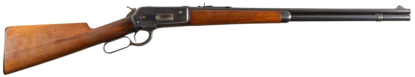 Nice Winchester 1886 33 WCF Lever Action Rifle: Serial: 132266 Manufacturer: Winchester Repeating Arms Co. (c. 1904) Model: 1886 Caliber: 33 WCF Barrel length: 24 in. OAL: 42.25 in. Condition: Very Good; stock & forend have light wear & han