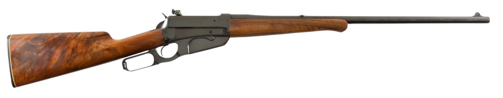Browning 1895 30-40 Lever Action Rifle: Serial: 00970PV187 Manufacturer: Miroku-Japan / Browning Model: 1895 Caliber: 30-40 Barrel length: 24 in. OAL: 43 in. Condition: Very Good; wood stock & forend have very minimal wear & handlin