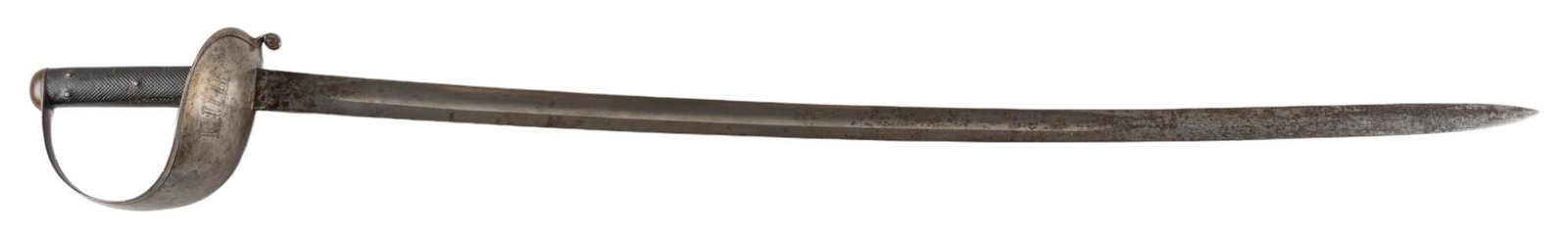 Brazilian Model 1880 Cavalry Saber by W.K. & Co. Solingen: Manufacturer: Weyersberg Kirschbaum & Co.-Solingen Model: Brazilian M1880 Cavalry Saber Barrel length: 35.5 in. OAL: 41.5 in. (42.5 in. w/ scabbard) Condition: Fair; blade has scattered pitting &a