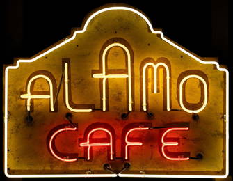 Alamo Cafe Neon Sign