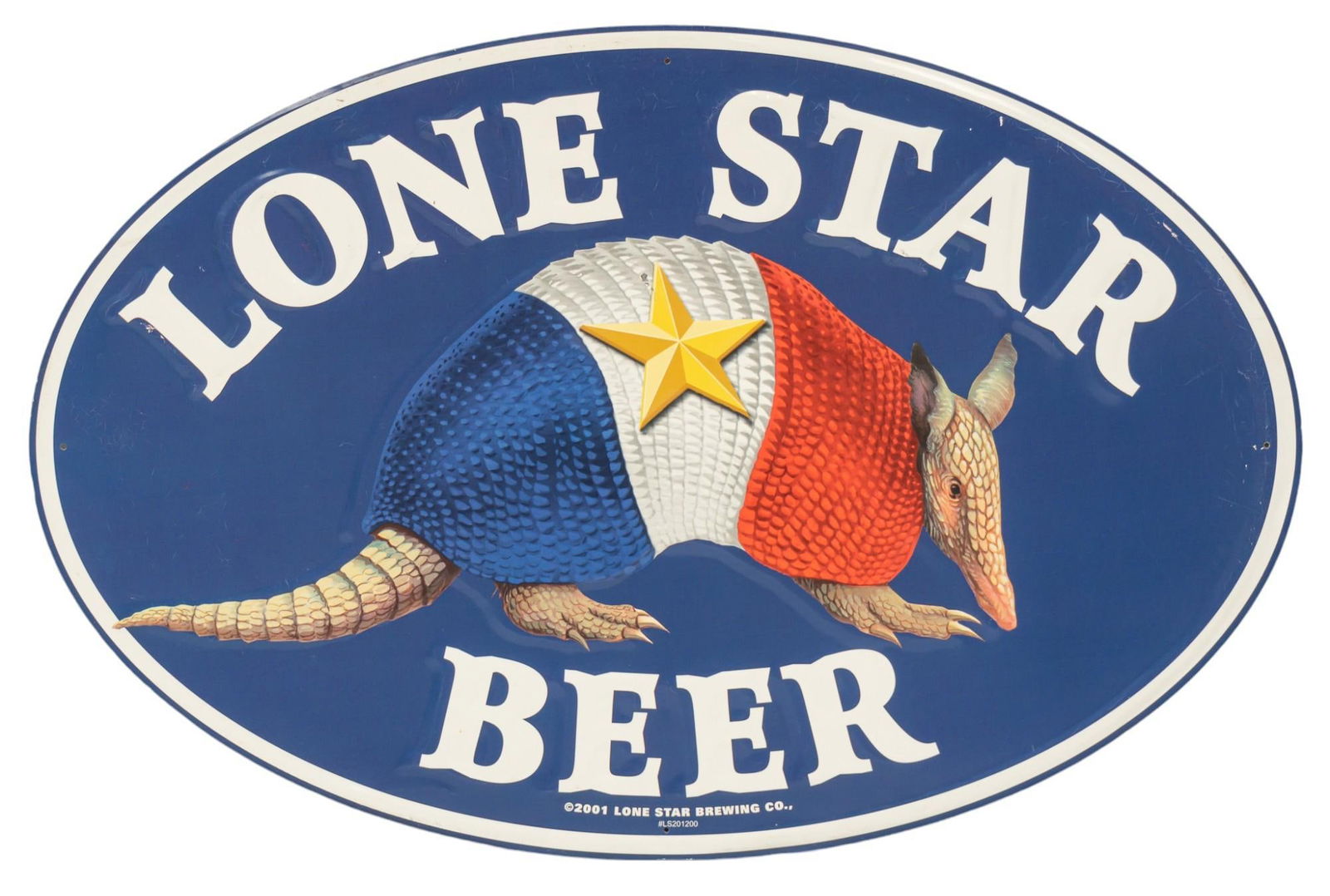 2001 Lone Star Beer Armadillo Tin Tacker (1 of 5)