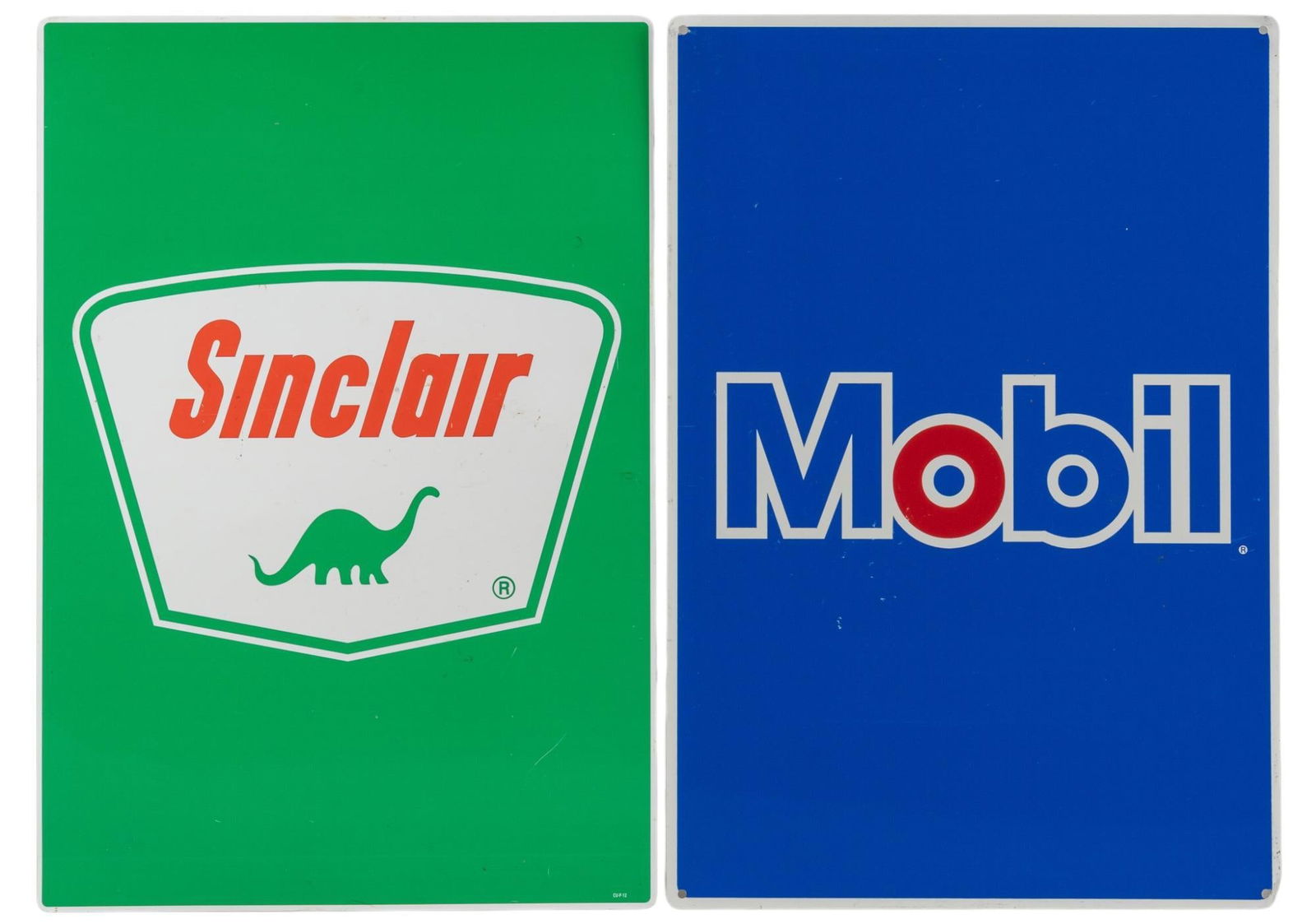 (2) Sinclair Oil & Mobilgas Gasoline Signs (1 of 5)