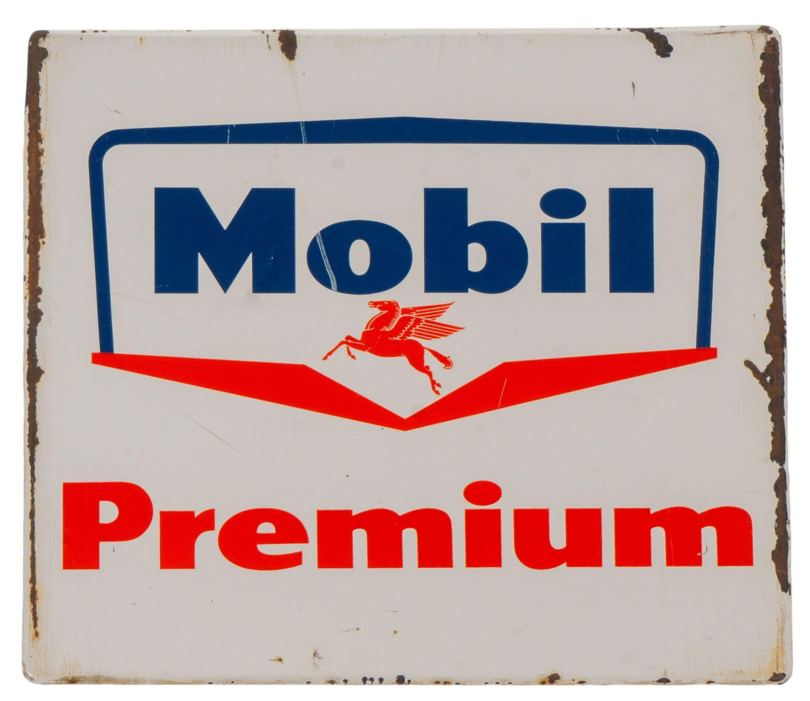 Mobil Premium Porcelain Pump Plate (1 of 5)