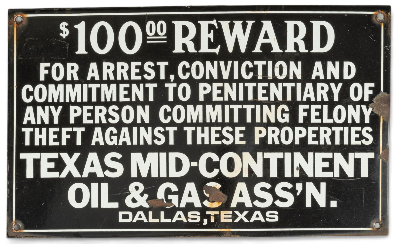 1940s Texas Mid-Continent Oil and Gas Sign Assoc. (1 of 5)