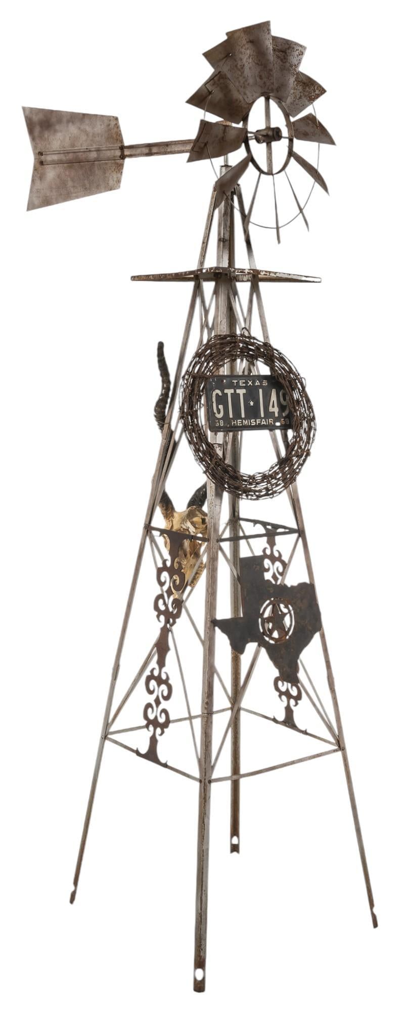 8 Ft. Rustic Freestanding Windmill (1 of 7)