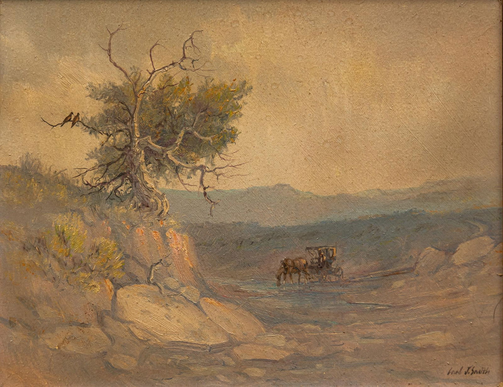 Carl J. Smith, "Creek Crossing" (1 of 6)