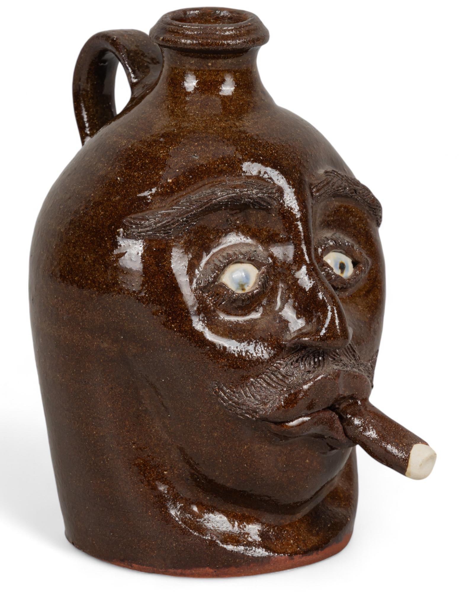 Mike Craven, Face Jug with Cigar, 2010 (1 of 7)