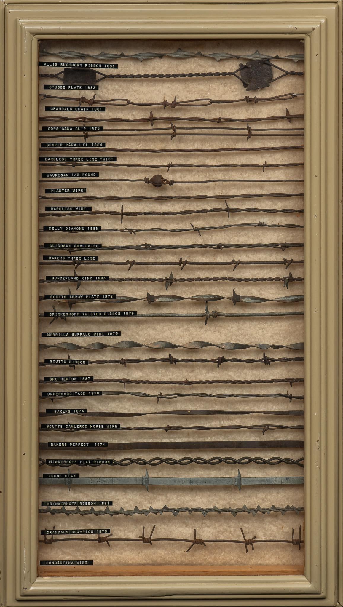 Framed Barbed Wire Display (1 of 7)