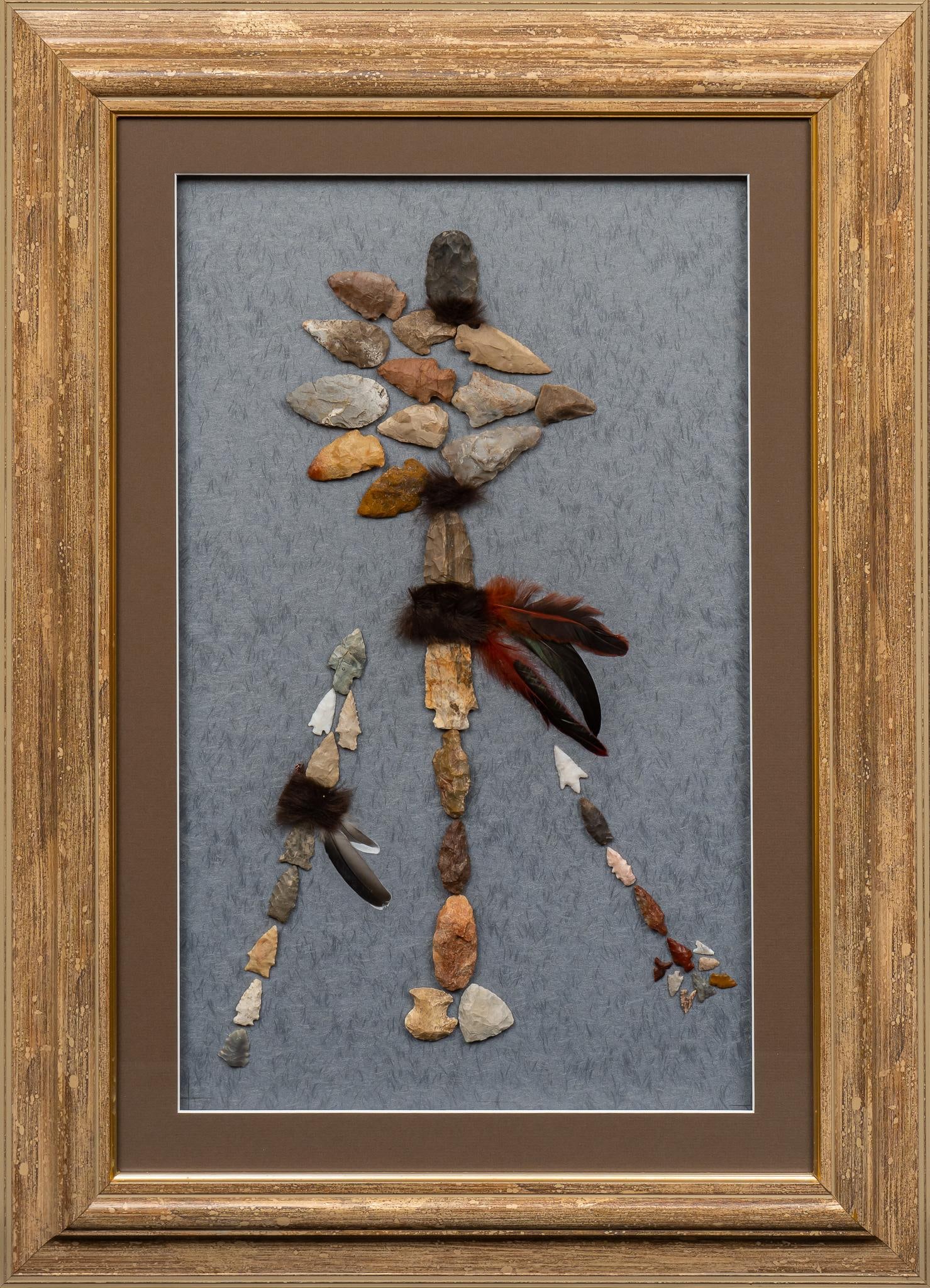 Framed Collection of Projectile Points (1 of 4)