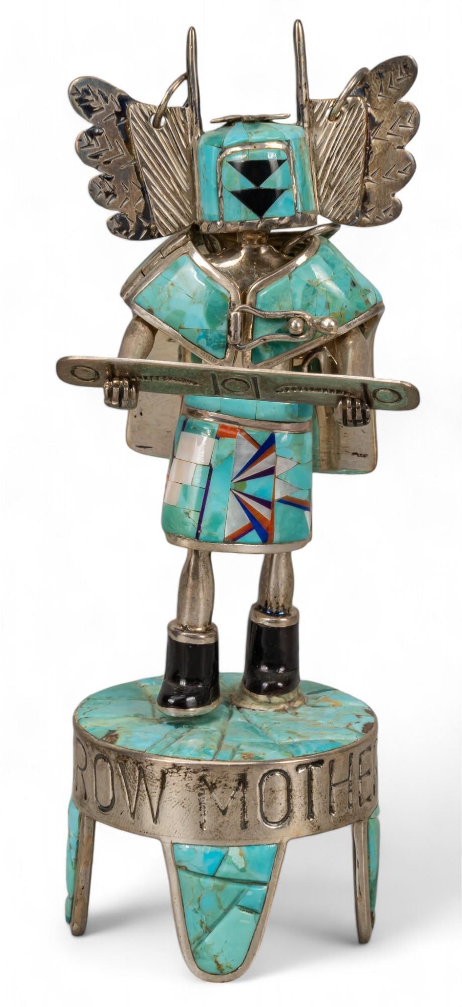 David Freeland, Jr., "Crow Mother" Sterling Kachina (1 of 11)