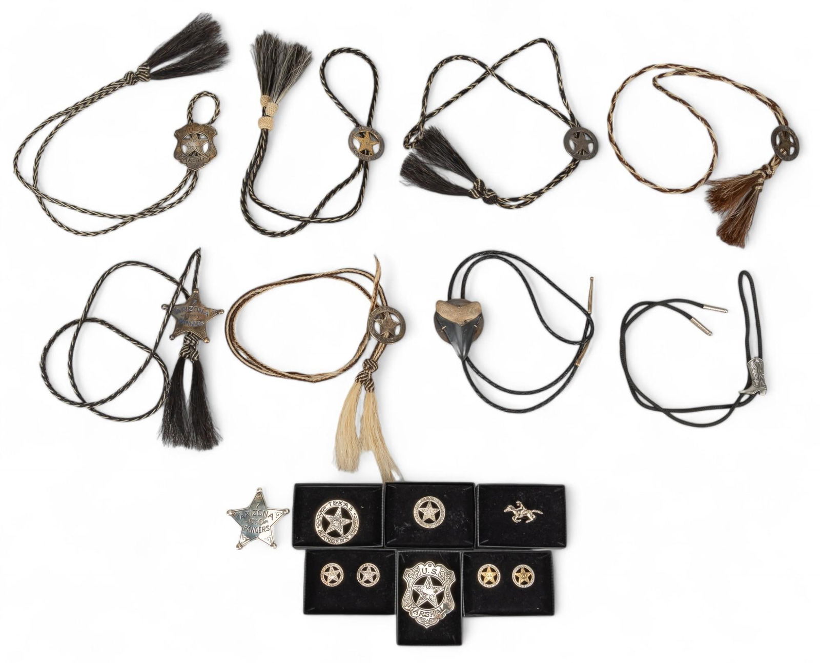 Collection of (8) Woven Bolo Ties (1 of 14)