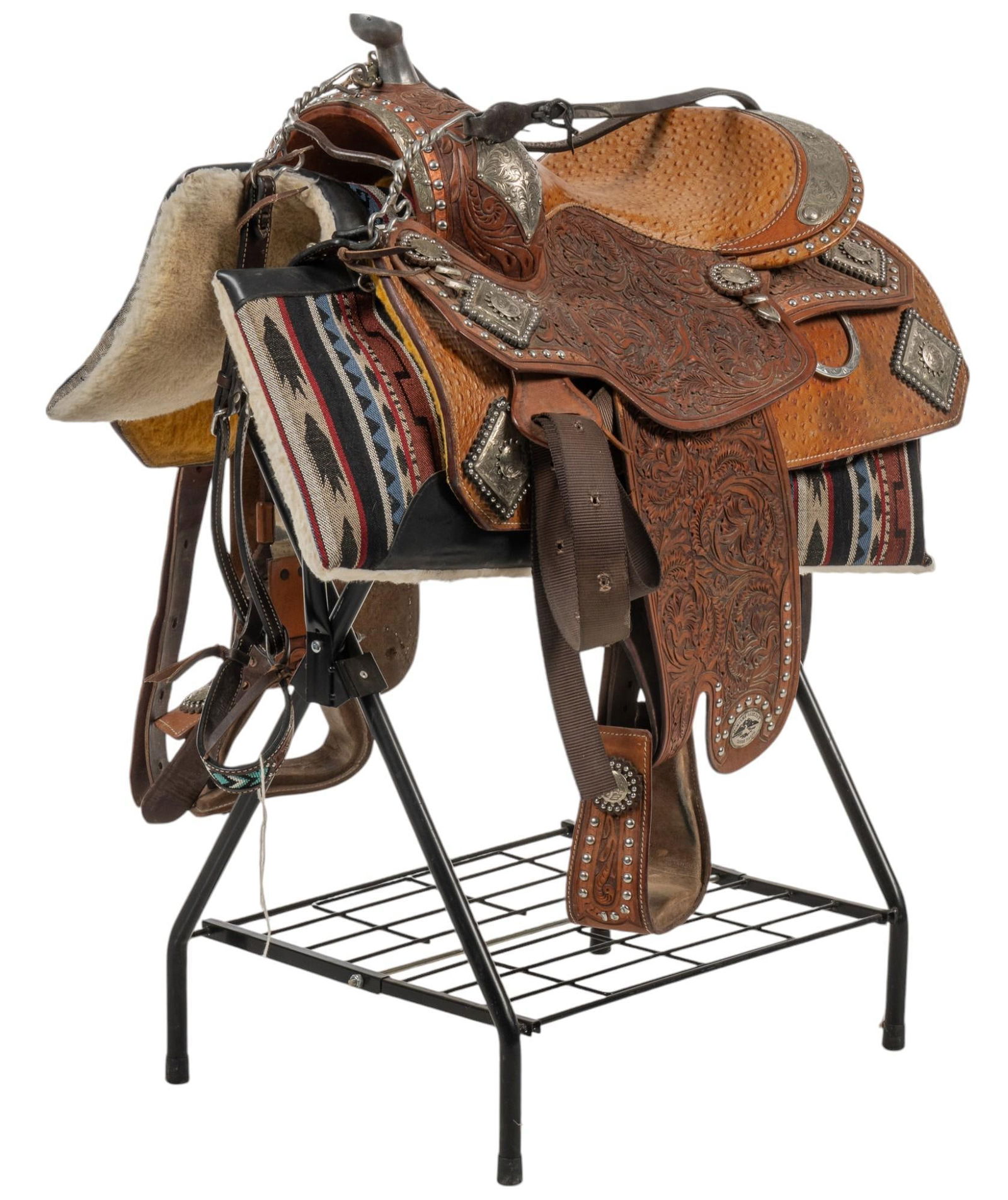 Montana Saddlery Saddle and Blankets (1 of 13)