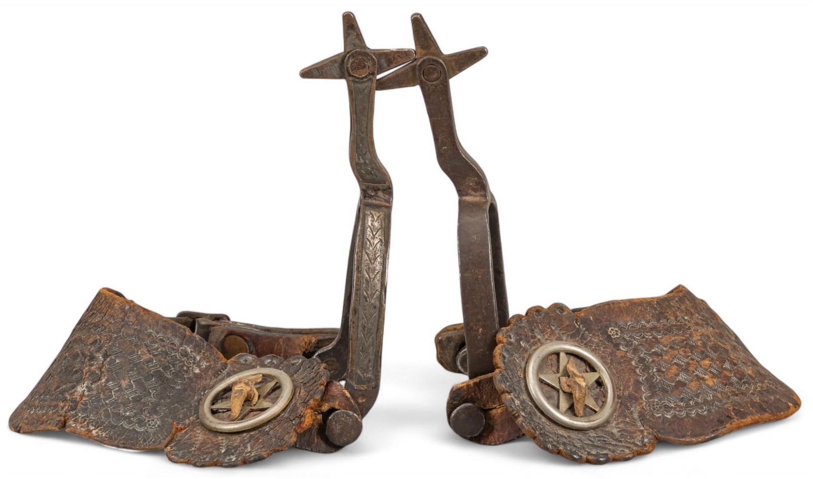 Pair of Silver Mounted Cowboy Spurs (1 of 8)
