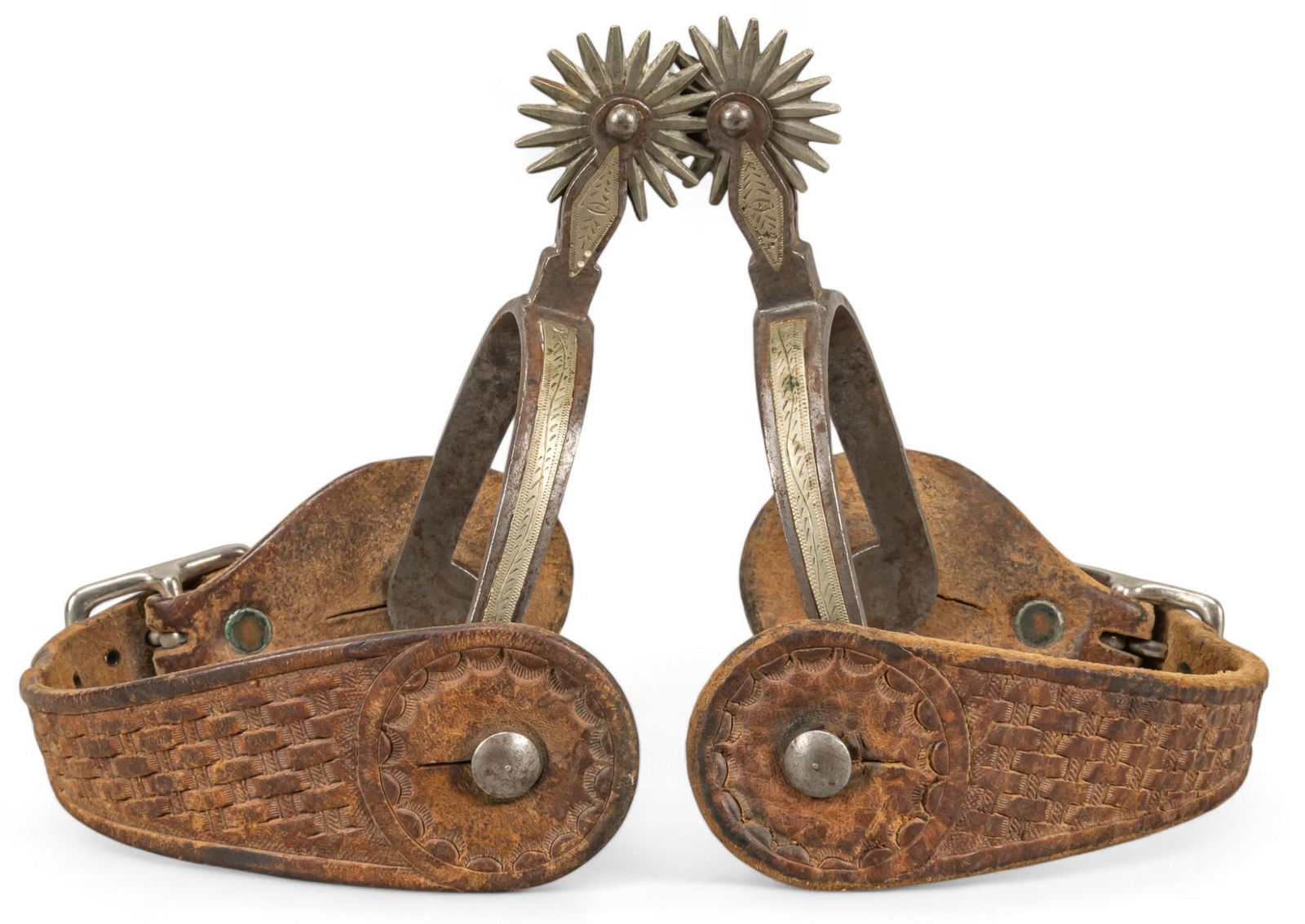 Pair of Silver Mounted Cowboy Spurs (1 of 8)