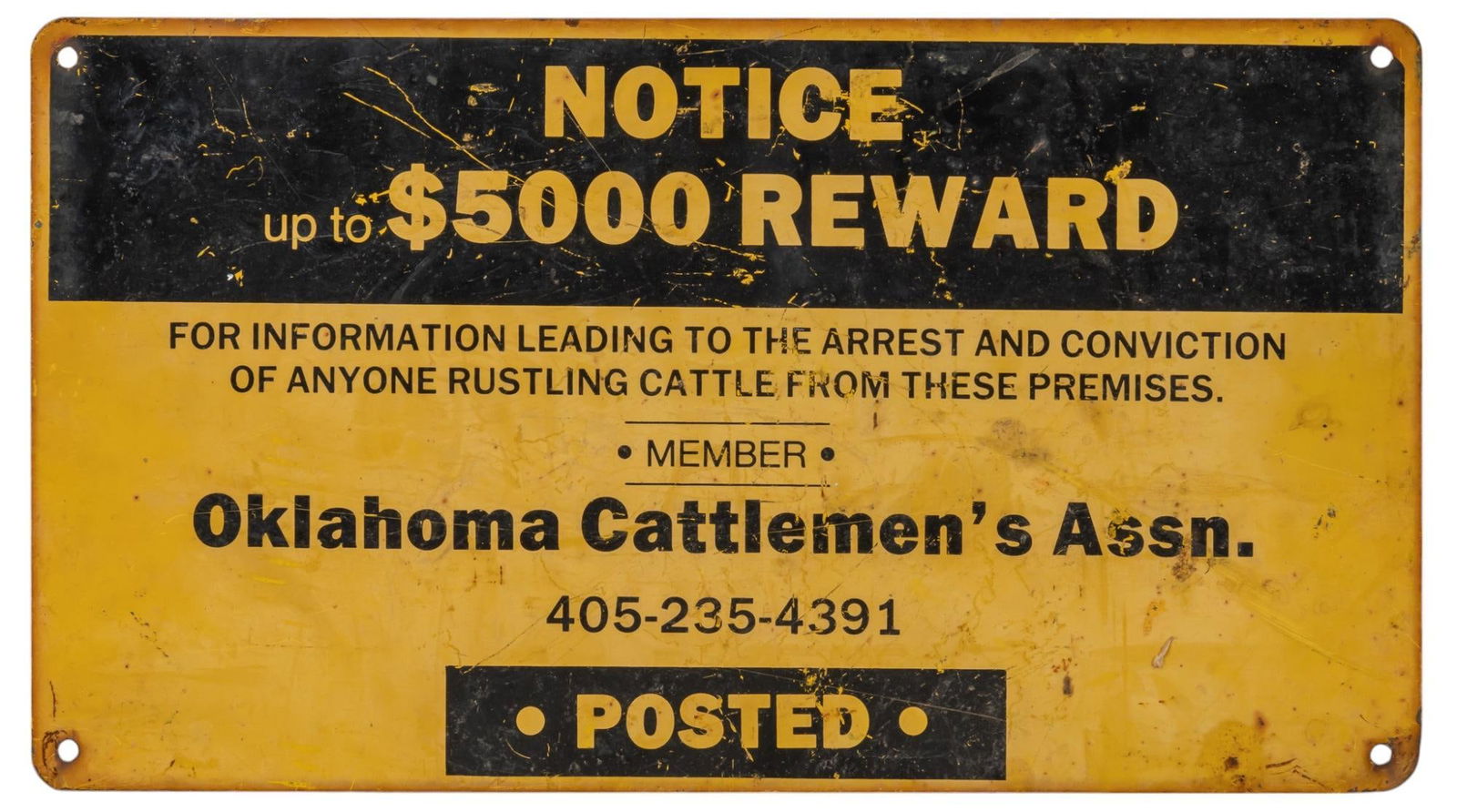 Oklahoma Cattlemen's Association Sign (1 of 7)