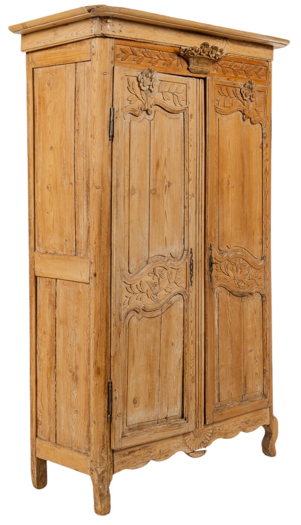 French Pine Armoire (1 of 8)