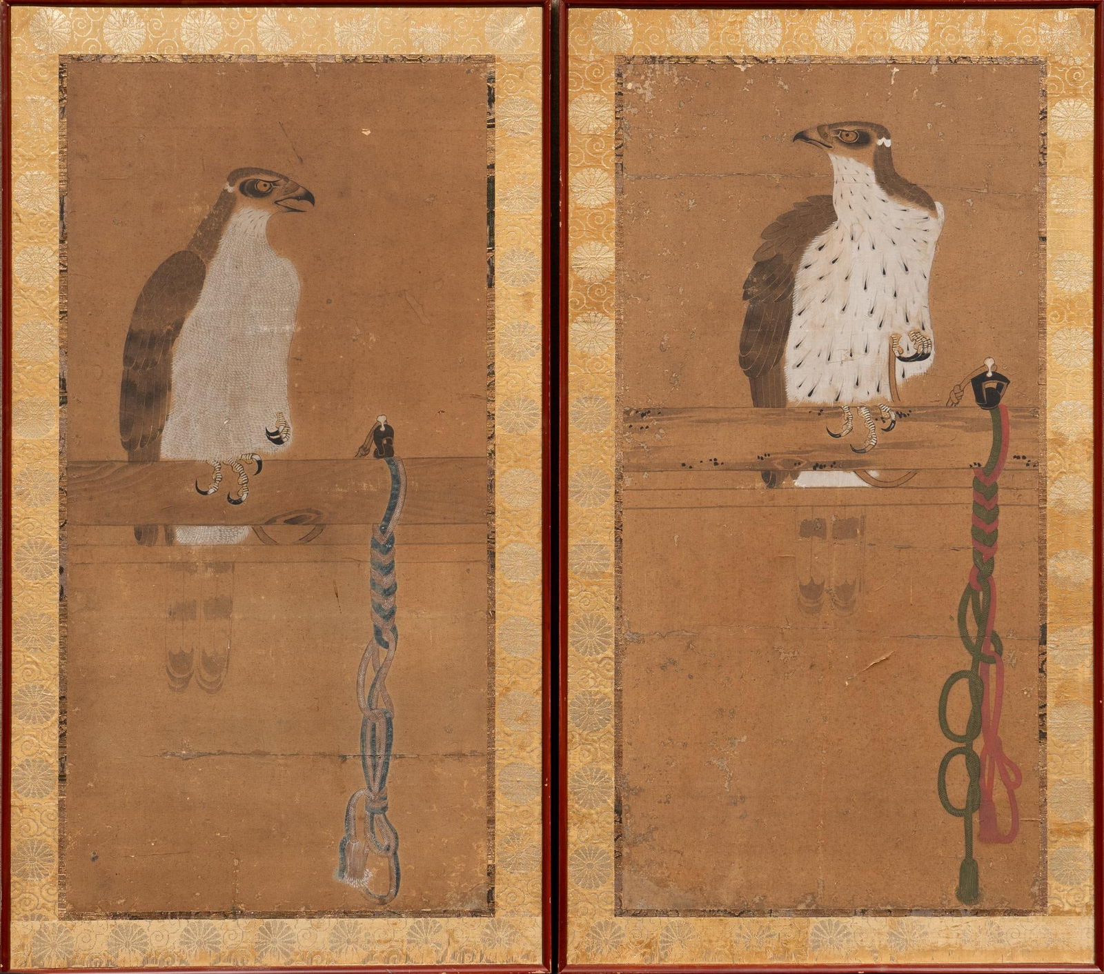 Pair of Chinese Falcon Paintings, ca. 1830 (1 of 6)
