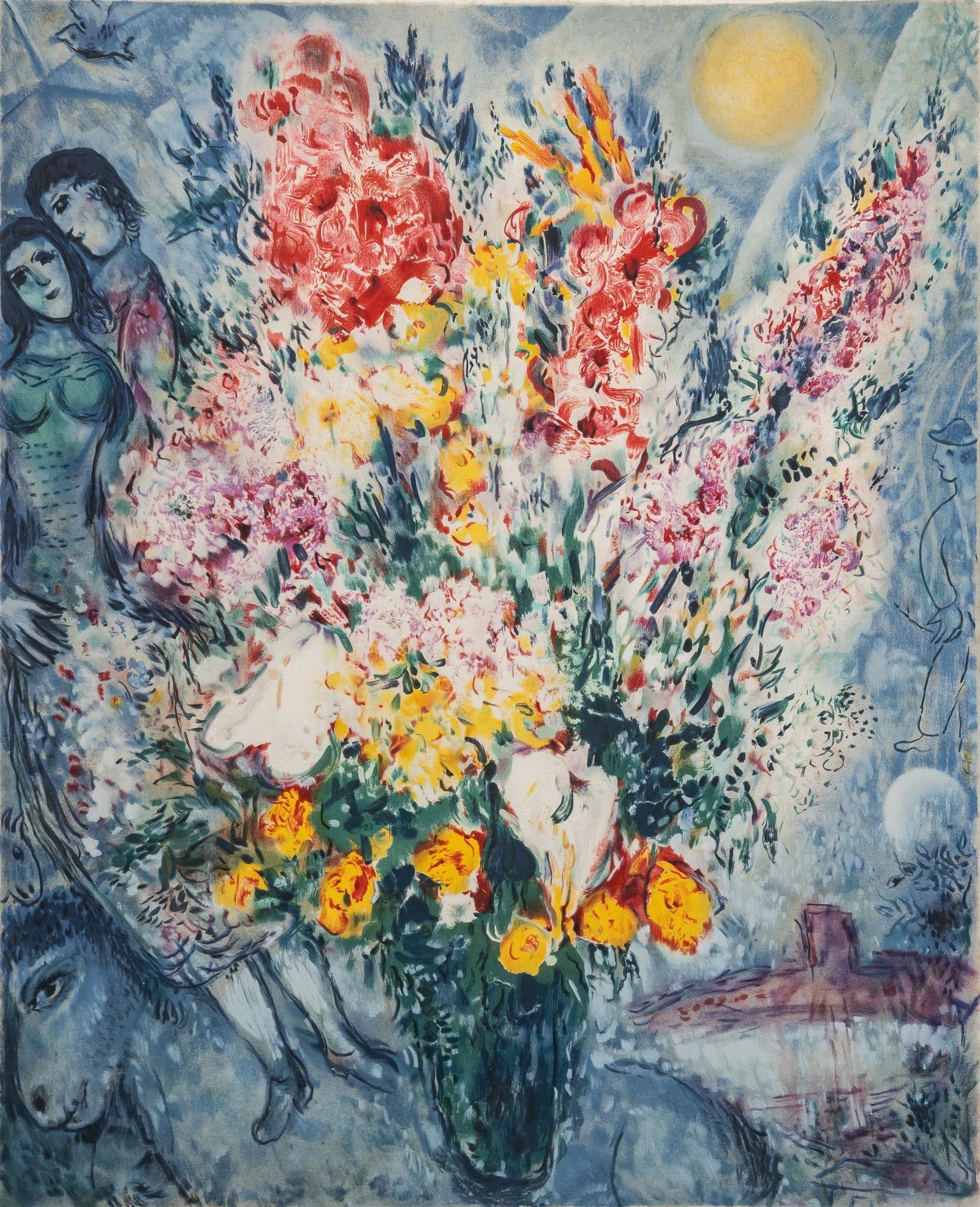 Marc Chagall, Signed Floral Lithograph (1 of 7)