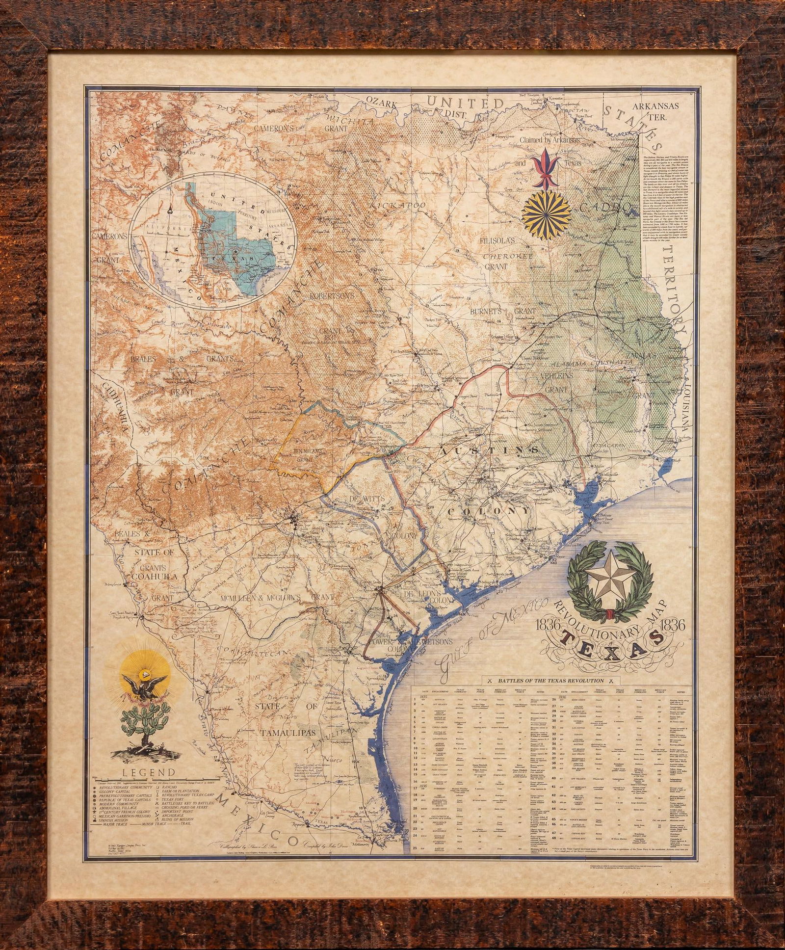 1987 Revolutionary Texas Map (1 of 6)