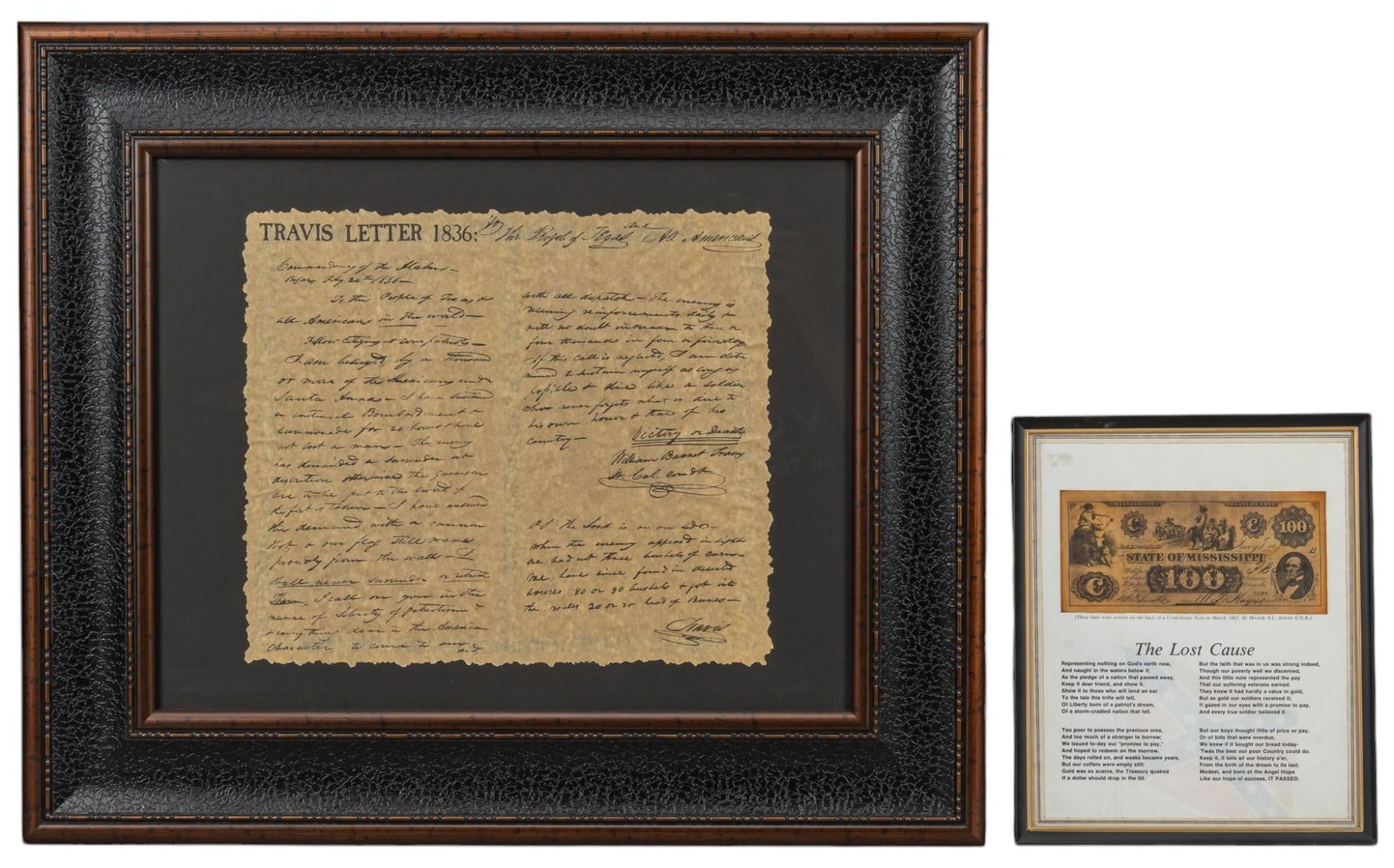 Pair of Framed Commemorative Letters (1 of 10)