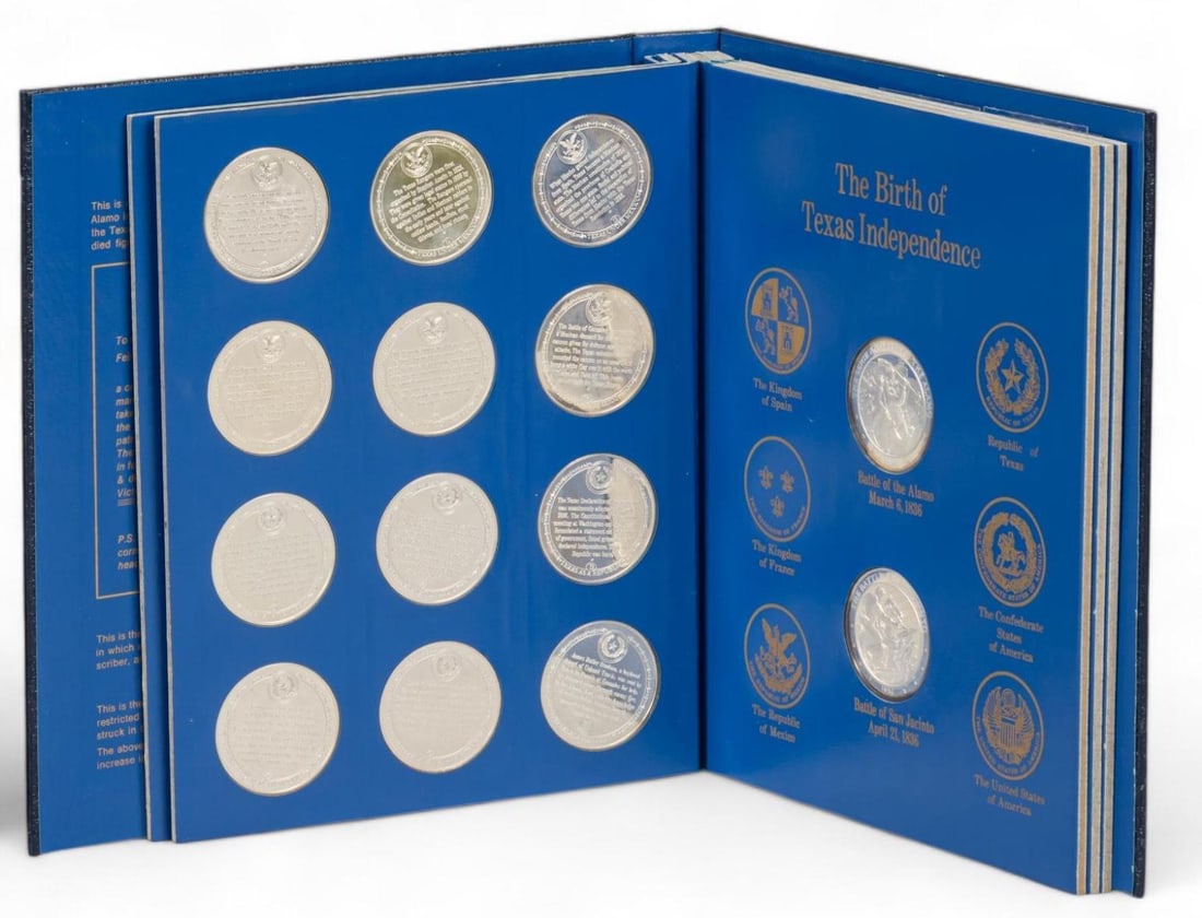 Texas Under Six Flags: (50) Silver Medallions (1 of 14)