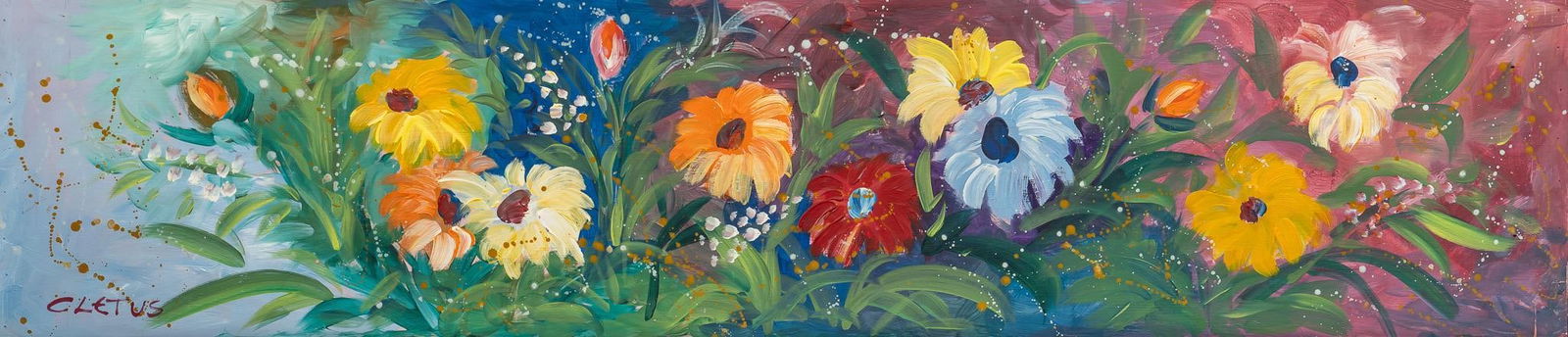 Brother Cletus Behlmann, Floral Panel (1 of 4)