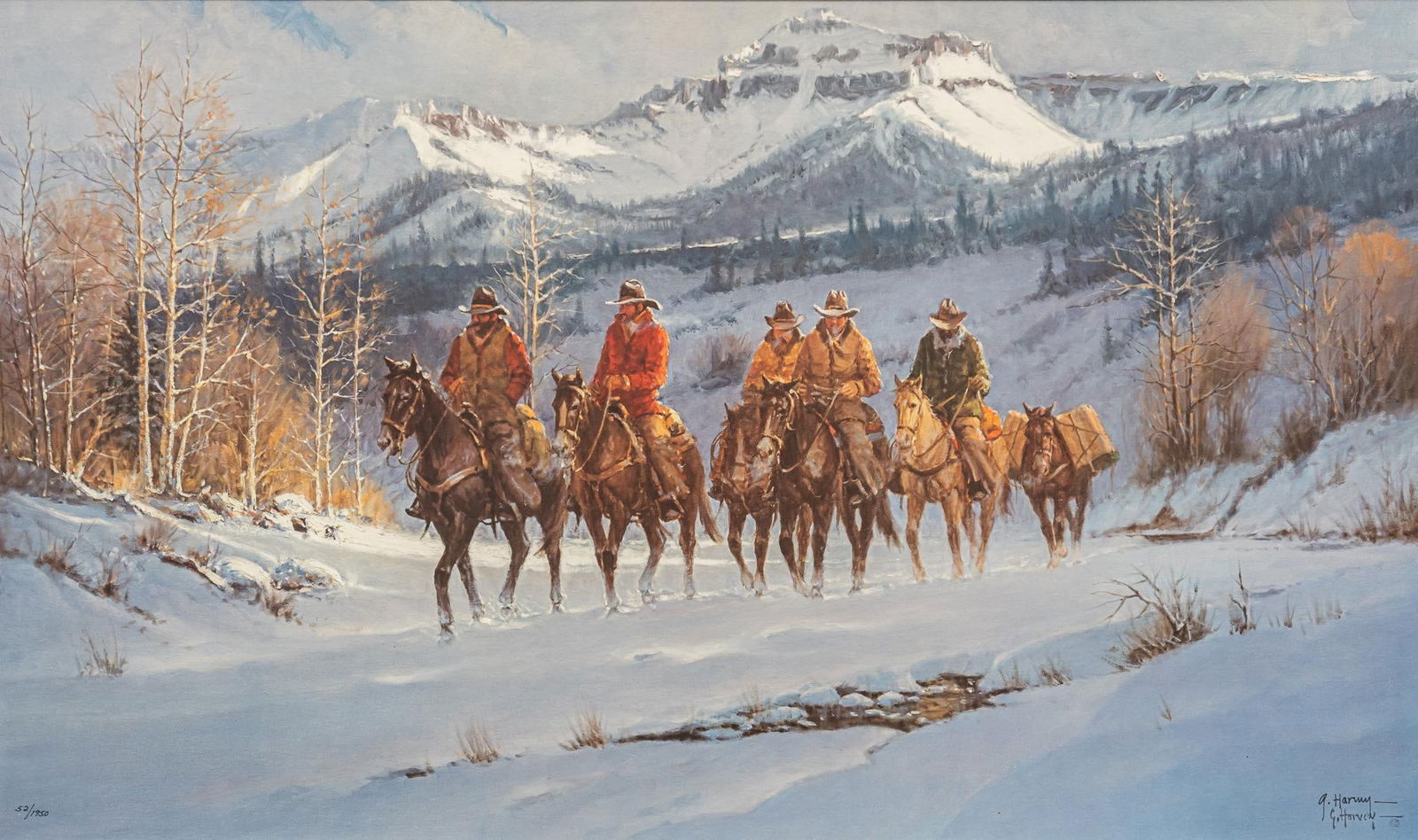 G. Harvey, "Cimarron" Lithograph (1 of 6)