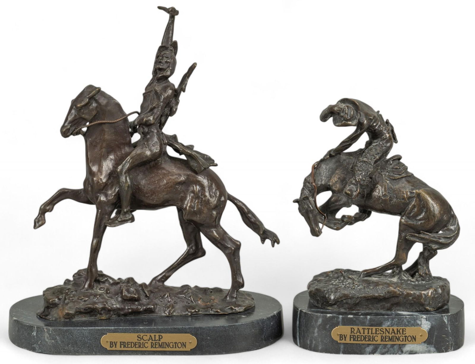 Pair of (After) Frederic Remington Bronzes (1 of 14)