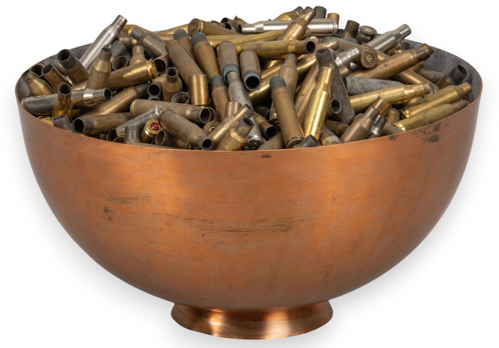 Copper Bowl with Spent Brass Casings (1 of 8)