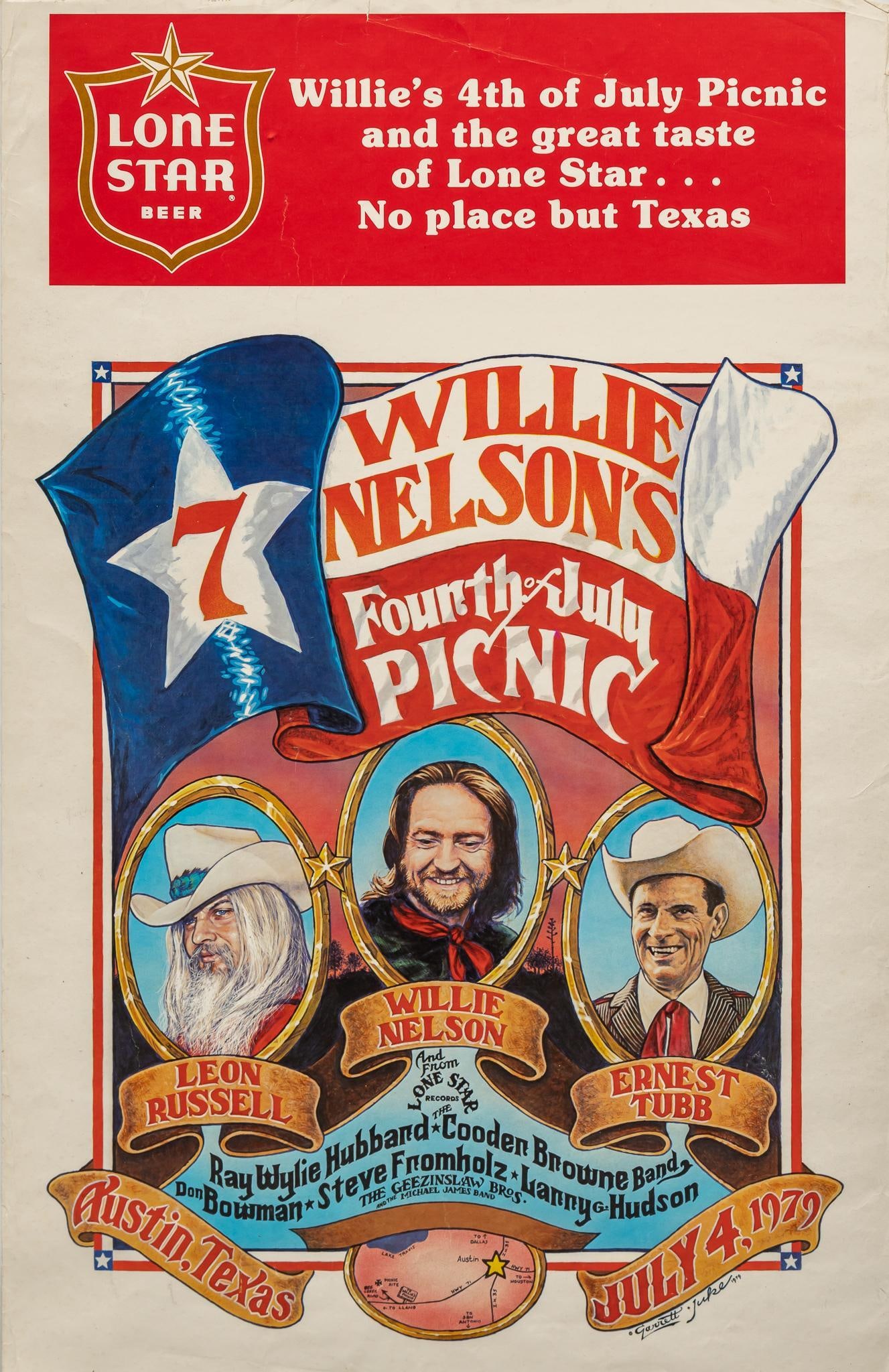 Willie Nelson's 4th of July Poster, 1979 (1 of 4)