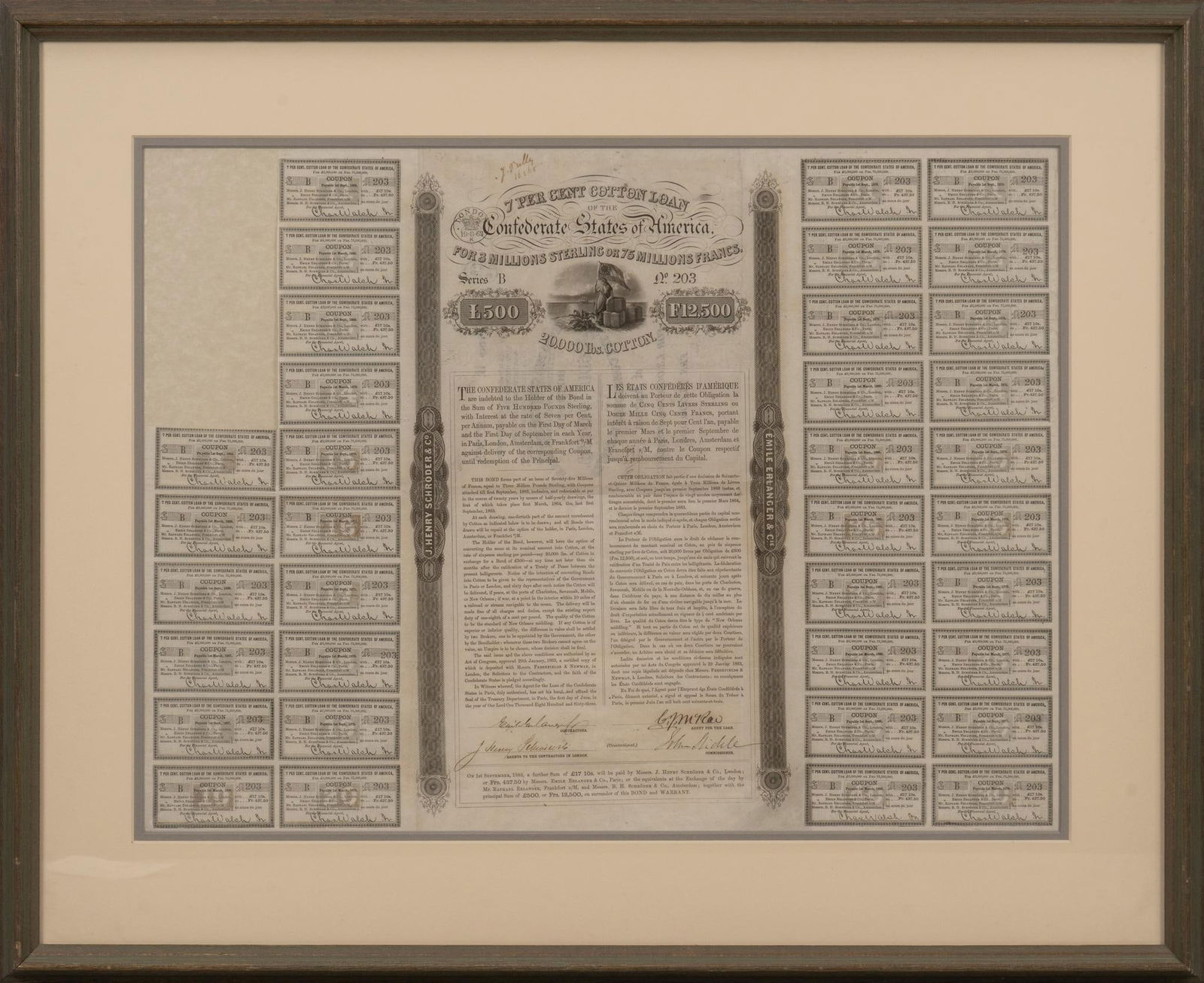 Framed Confederacy Currency (1 of 7)