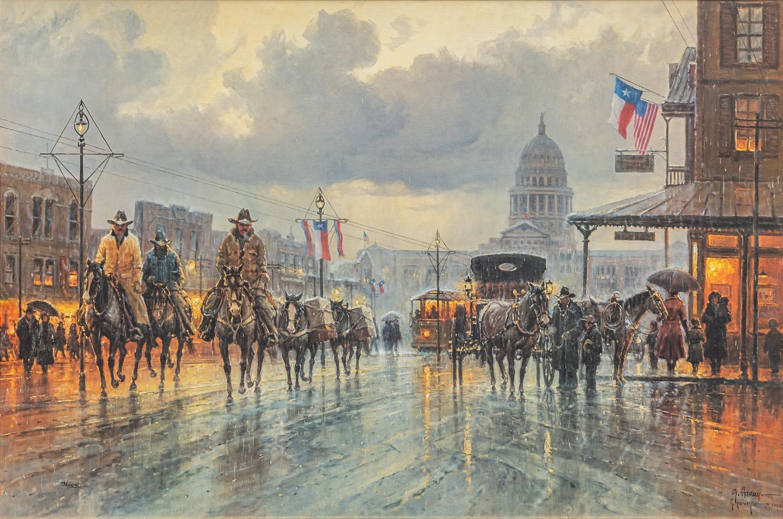 G. Harvey, "Reflections of Yesterday" Lithograph (1 of 8)